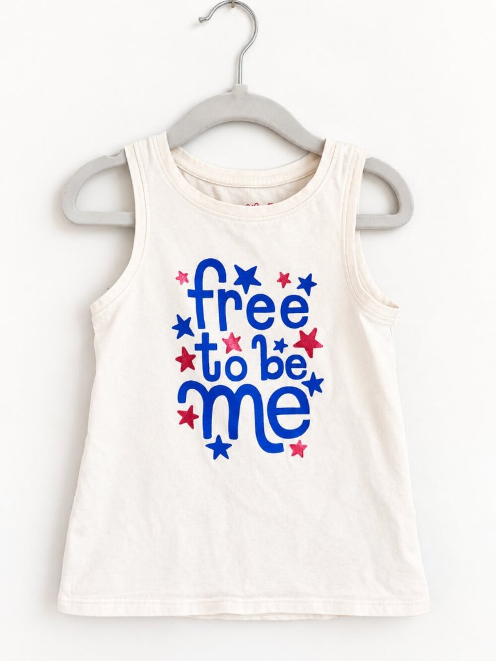 Cat & Jack Free to Be Me Patriotic Star Tank Top Kids 4T